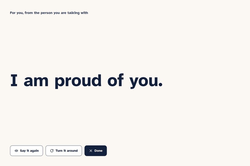 SureSay: nothing happens until you choose – screenshot 1