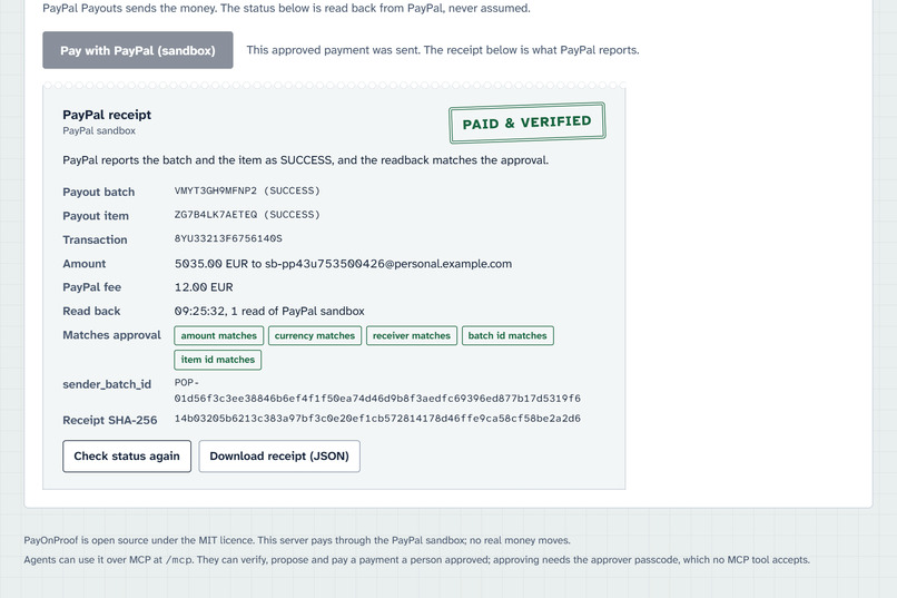 PayOnProof – screenshot 5