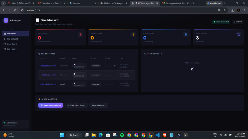  AI Voice Calling Agent Simulator – screenshot 4