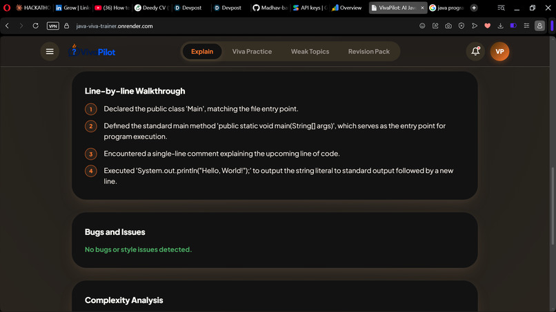 VivaPilot: AI Java Viva Trainer – screenshot 3