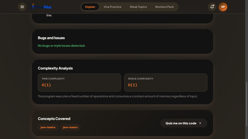 VivaPilot: AI Java Viva Trainer – screenshot 4