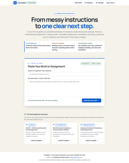 ClarityRail – screenshot 2