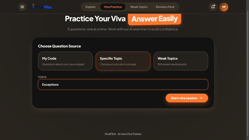 VivaPilot: AI Java Viva Trainer – screenshot 7