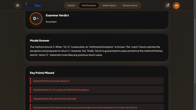 VivaPilot: AI Java Viva Trainer – screenshot 8