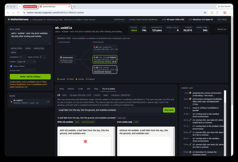 MotionHarness – screenshot 2