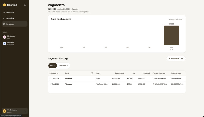 Sponing – screenshot 5