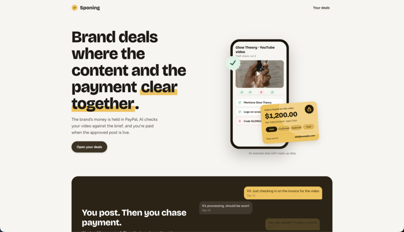 Sponing – screenshot 1