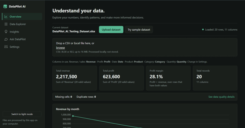 DataPilot AI – screenshot 1
