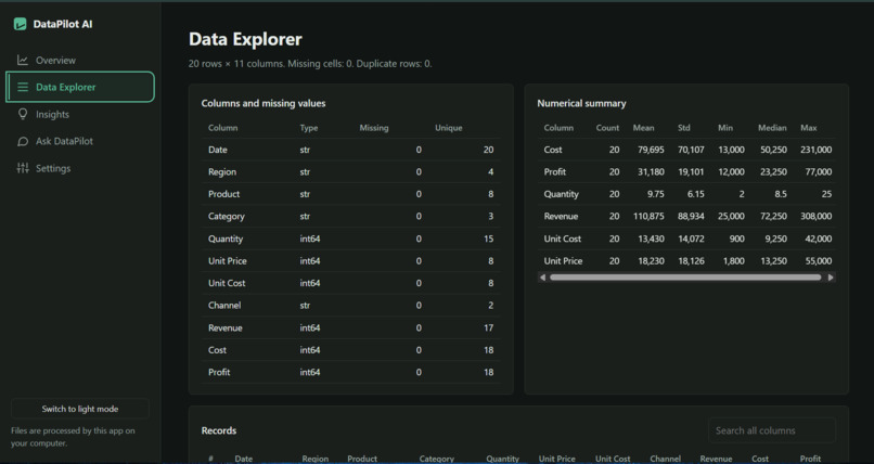 DataPilot AI – screenshot 3