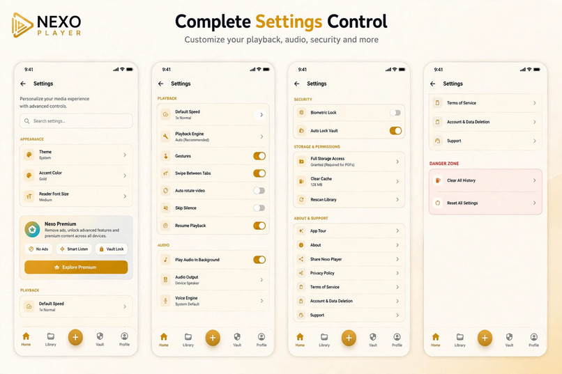 Nexo Player: AI Audio & Vault – screenshot 8