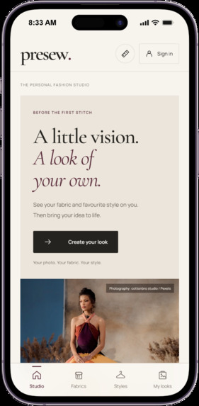 PreSew – screenshot 2