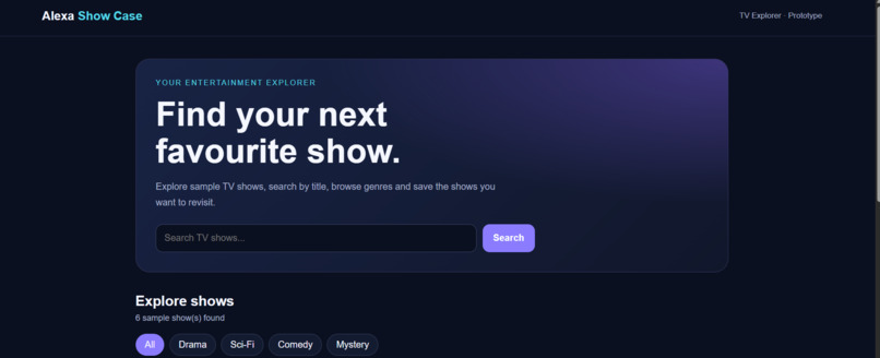 Alexa show case  – screenshot 1