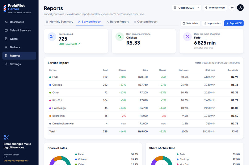 ProfitPilot Barber – screenshot 6