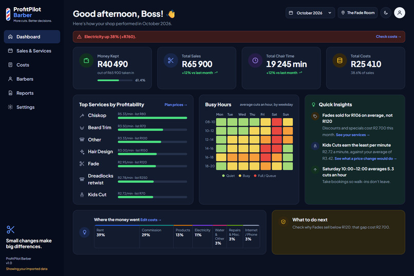 ProfitPilot Barber – screenshot 7