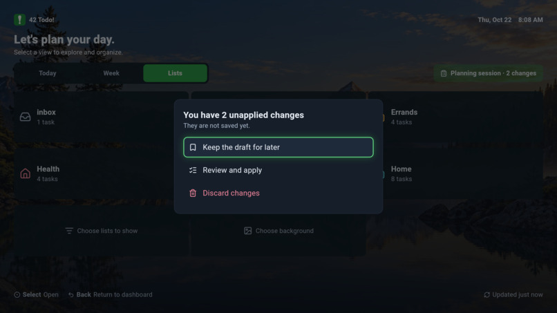 42 ToDo for Fire TV – screenshot 4