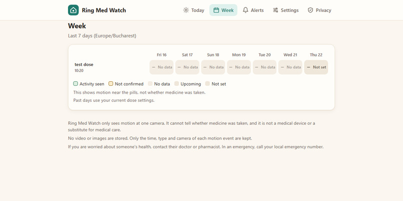 Ring Med Watch – screenshot 2
