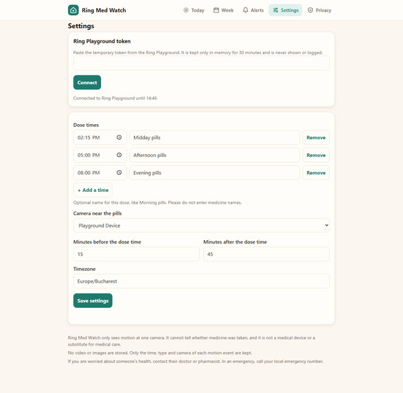 Ring Med Watch – screenshot 4