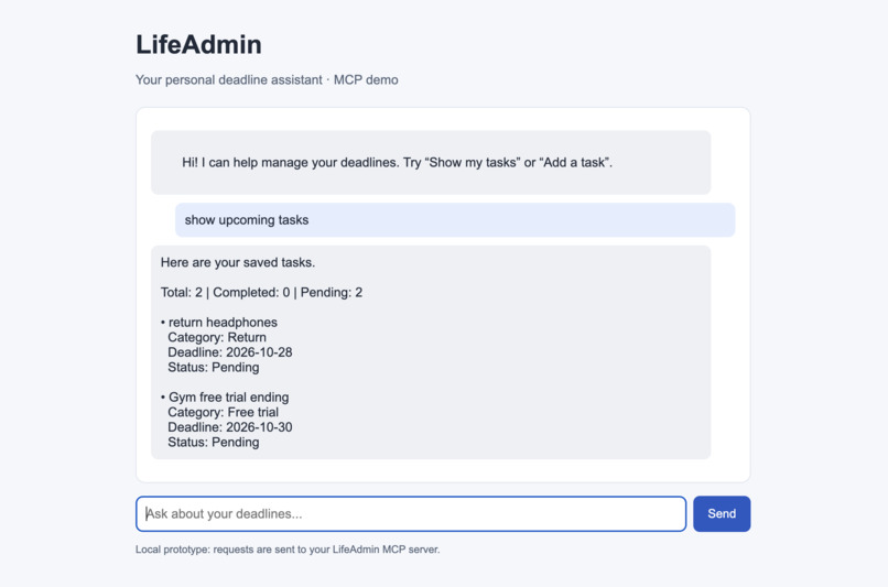 LifeAdmin – screenshot 5