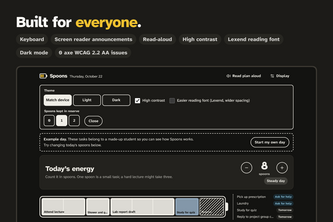 Spoons: plan your day by energy, not hours