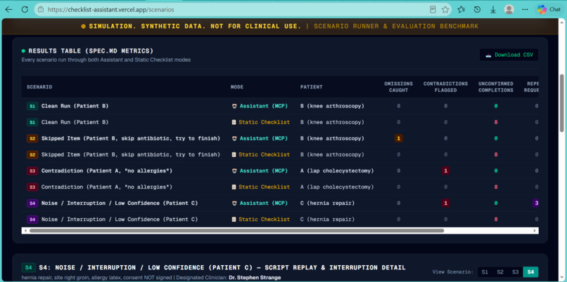 Checklist Assistant: Pre-Incision Safety Simulation – screenshot 3