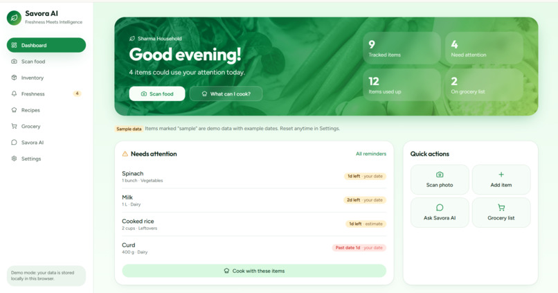Savora AI – screenshot 1