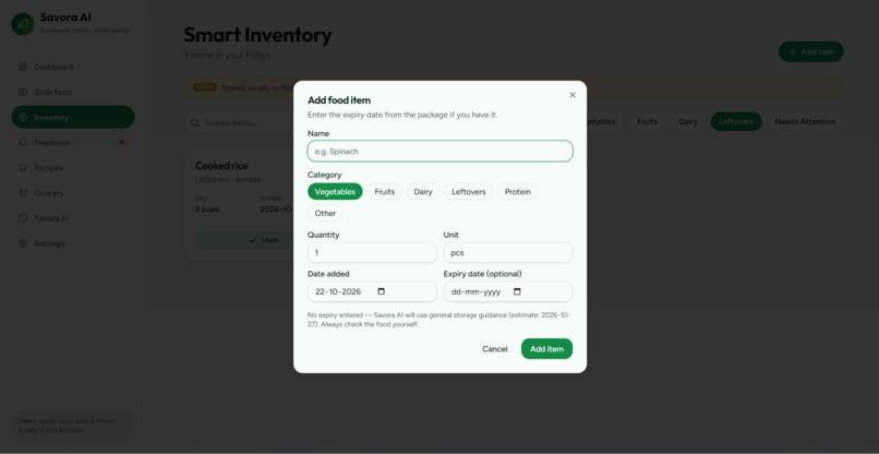 Savora AI – screenshot 7