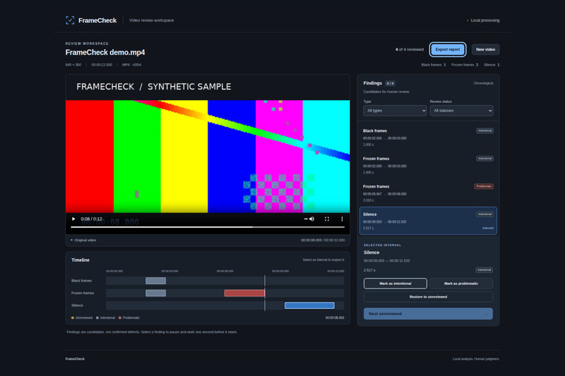 FrameCheck – screenshot 1