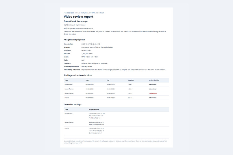 FrameCheck – screenshot 3
