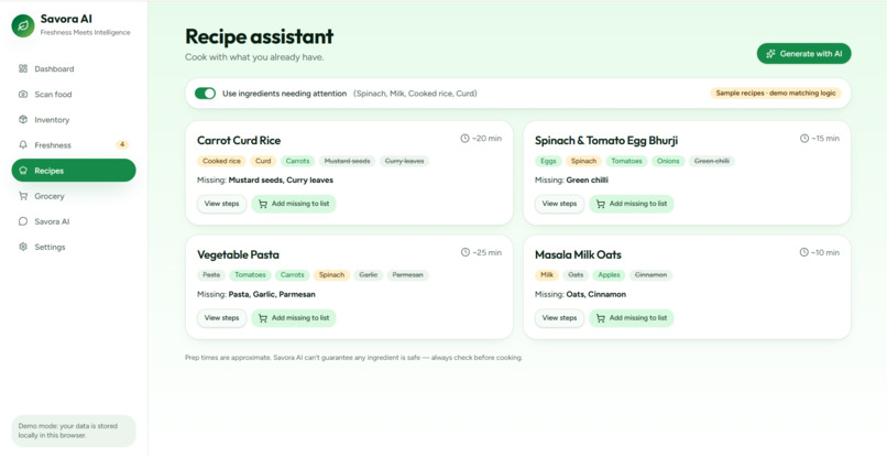 Savora AI – screenshot 11