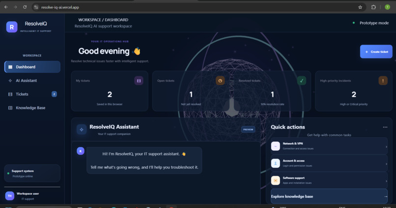 ResolveIQ – screenshot 1