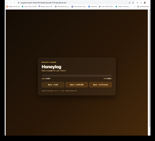 Honeylog – screenshot 1