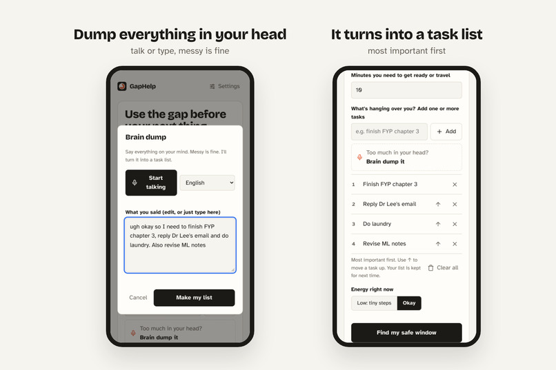 GapHelp – screenshot 2