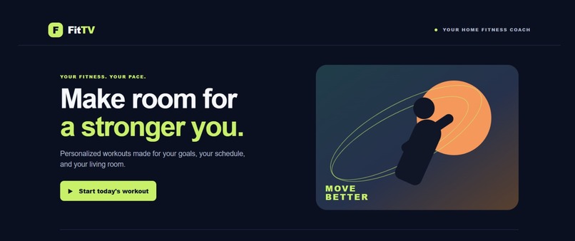Personalized workout planner – screenshot 1