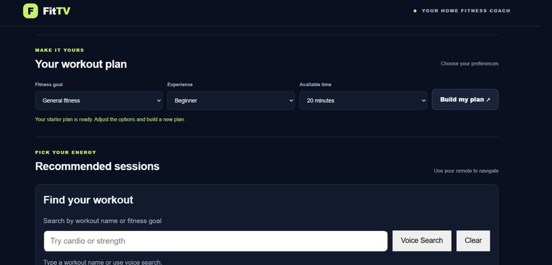Personalized workout planner – screenshot 5