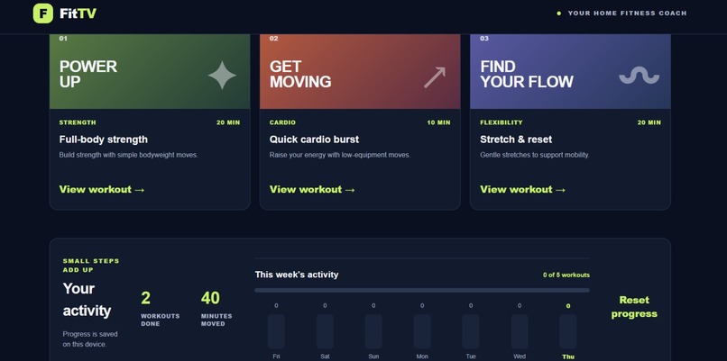 Personalized workout planner – screenshot 4