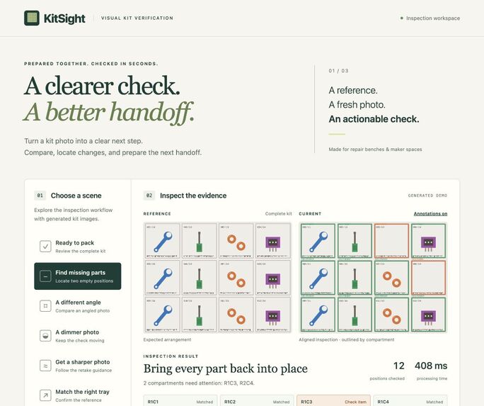 KitSight — Find the Compartment to Check – screenshot 1