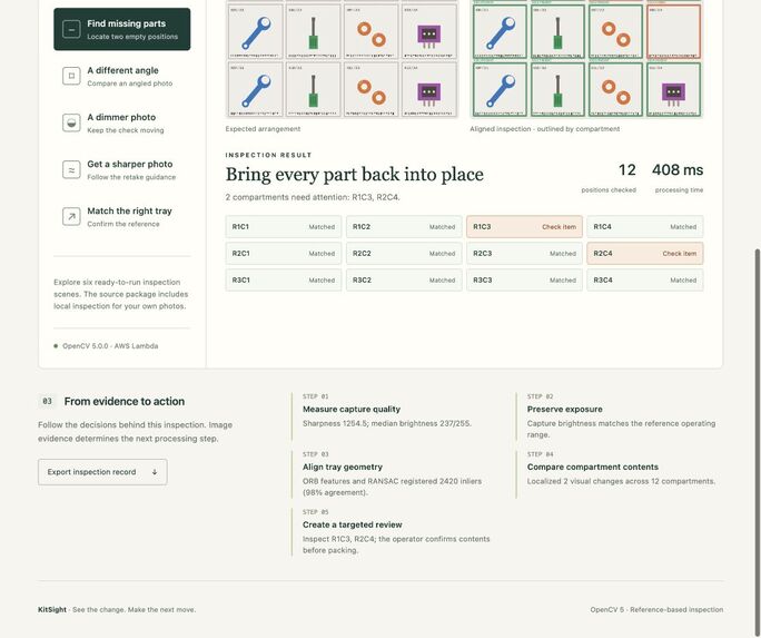 KitSight — Find the Compartment to Check – screenshot 2