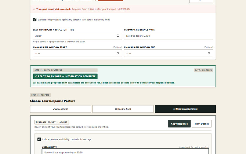 RosterReceipt – screenshot 3