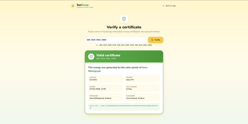 SunSwap – screenshot 2