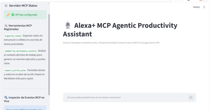 Alexa+ MCP Agentic Productivity Assistant – screenshot 1