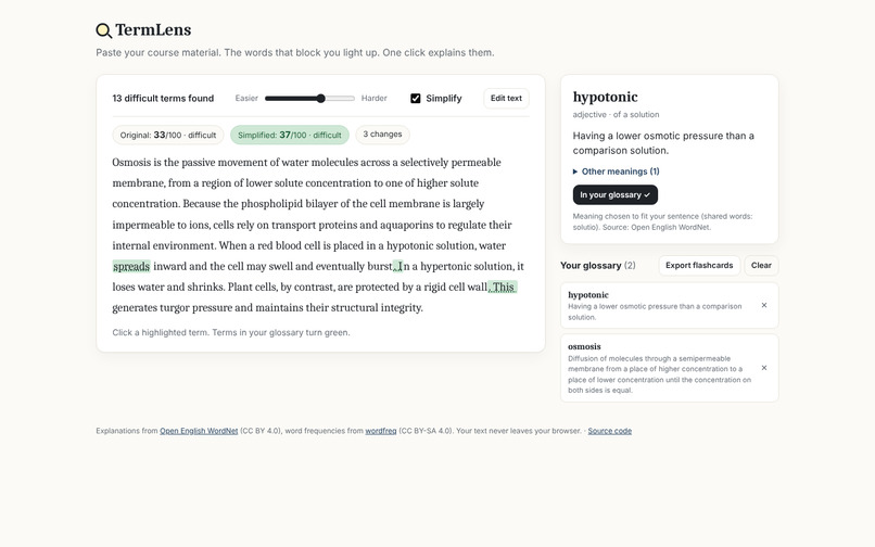 TermLens – screenshot 2