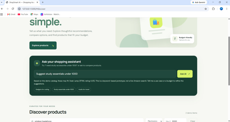 ShopSmart AI – screenshot 1