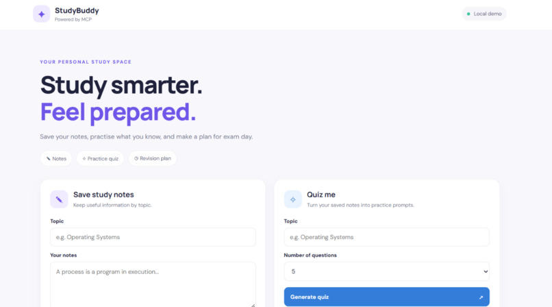 StudyBuddy MCP – screenshot 1