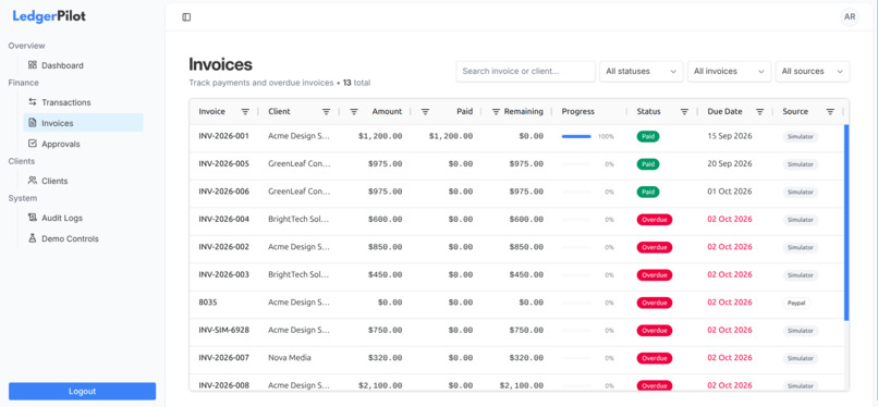 LedgerPilot – screenshot 3