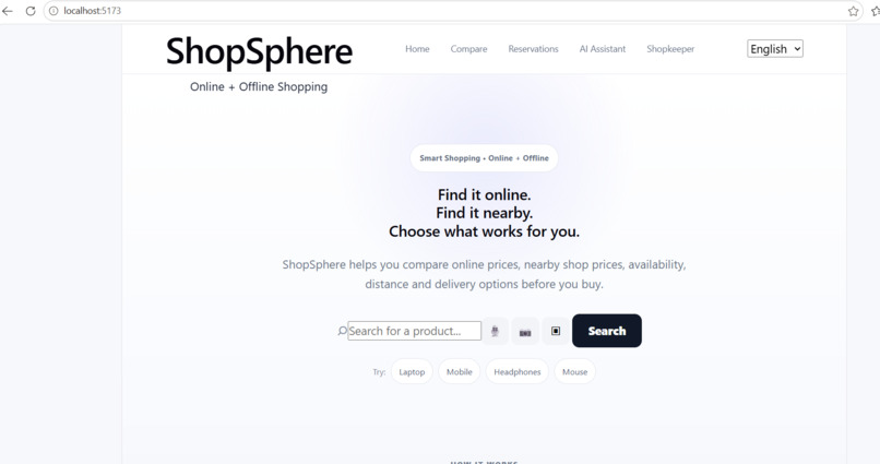 ShopSphere – screenshot 1