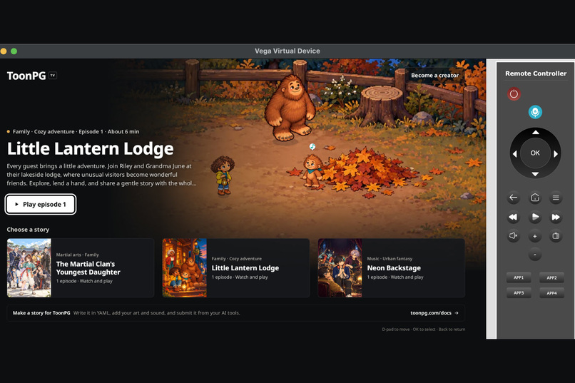 ToonPG for Fire TV – screenshot 1