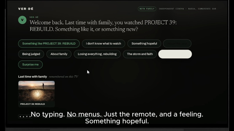 VER-DÉ — AI Cinema for Fire TV – screenshot 3