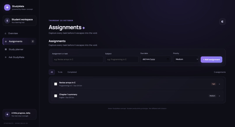 Alexa StudyMate – screenshot 4