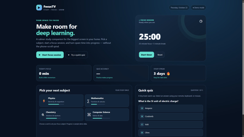 FocusTV – screenshot 1