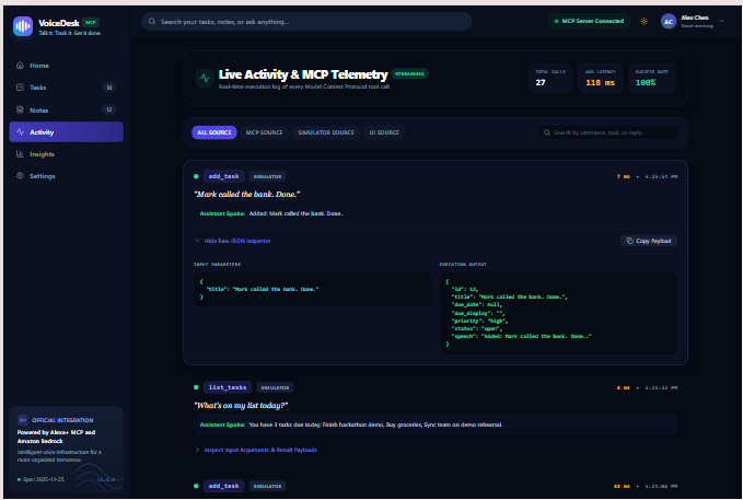 VoiceDesk – screenshot 2